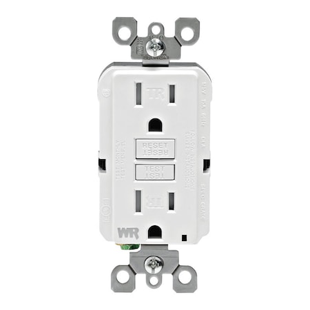 Leviton Leviton SmartlockPro 15 amps 125 V Duplex White GFCI Outlet 5-15R 1 pk GFWT1-0KW